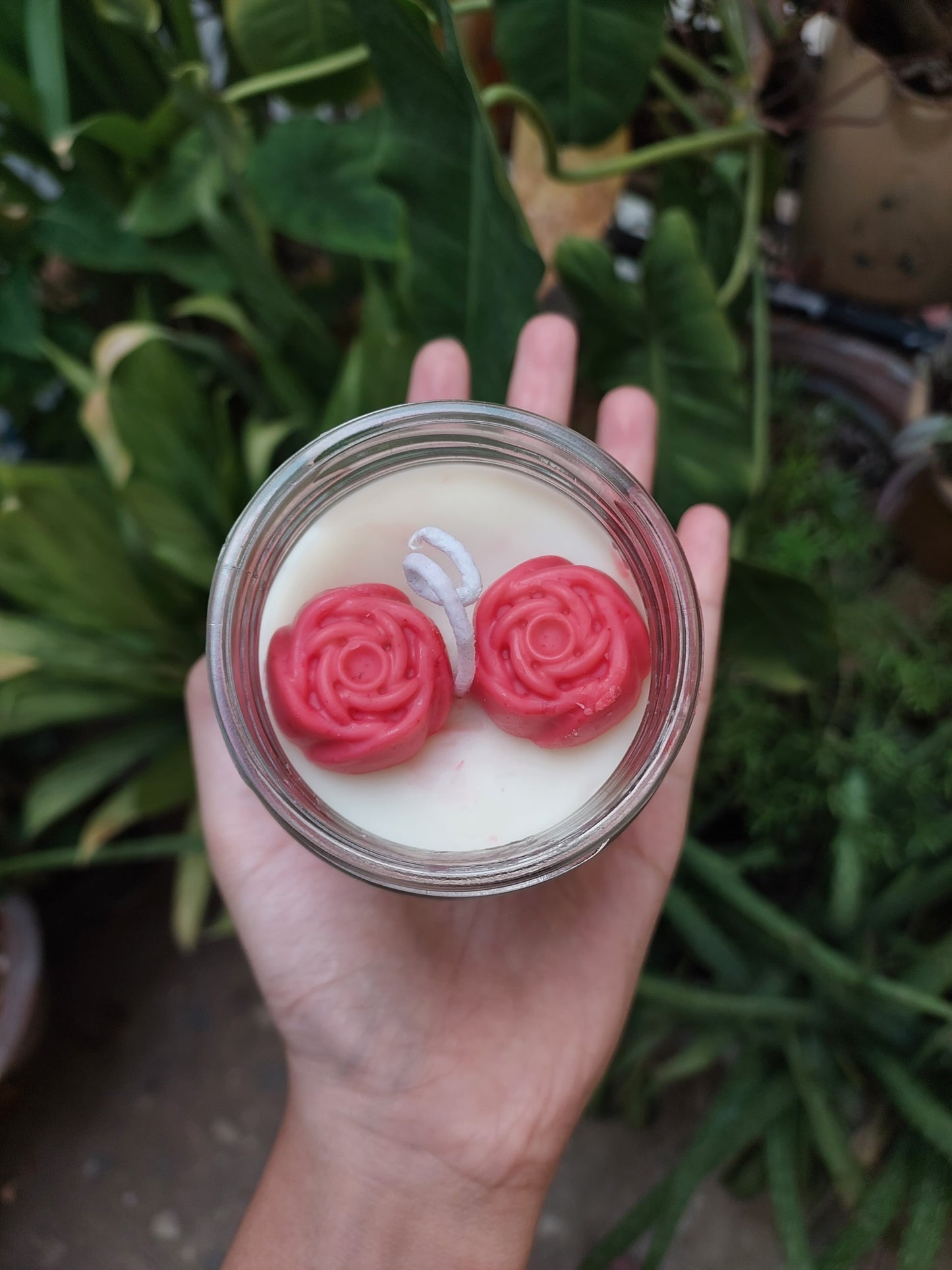 Hand‑poured lavender candle slow burn calming fragrance