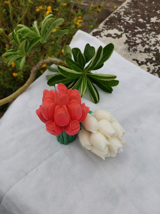 Custom color tulip candle floral decor gift India