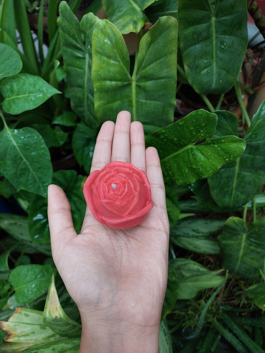 Rose mould candle scented gift decor handmade