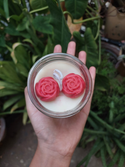 Hand‑poured lavender candle slow burn calming fragrance