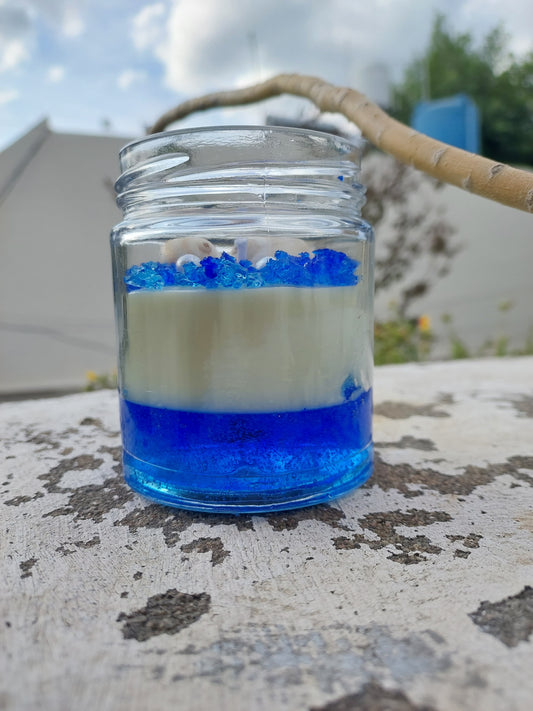 Gel soy wax coastal candle gift handmade India